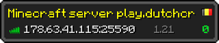 Userbar 320x64 in Minecraft-Stil für den Server 178.63.41.115:25590