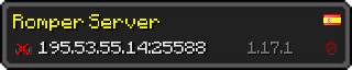 Userbar 320x64 in minecraft style for 195.53.55.14:25588