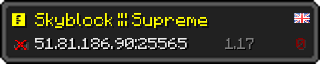 Userbar 320x64 in Minecraft-Stil für den Server 51.81.186.90:25565