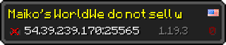 Userbar 320x64 in minecraft style for 54.39.239.170:25565