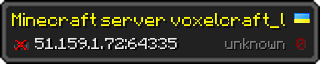 Userbar 320x64 in minecraft style for 51.159.1.72:64335