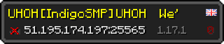 Userbar 320x64 in Minecraft-Stil für den Server 51.195.174.197:25565