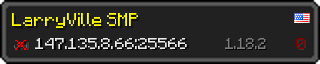 Userbar 320x64 in minecraft style for 147.135.8.66:25566