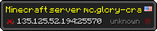 Userbar 320x64 in Minecraft-Stil für den Server 135.125.52.194:25570