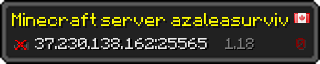 Userbar 320x64 in minecraft style for 37.230.138.162:25565