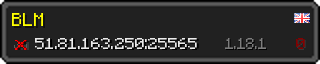 Userbar 320x64 in minecraft style for 51.81.163.250:25565