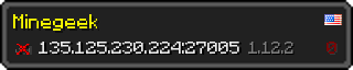 Userbar 320x64 in minecraft style for 135.125.230.224:27005