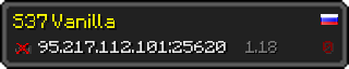 Userbar 320x64 in minecraft style for 95.217.112.101:25620