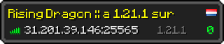 Userbar 320x64 in Minecraft-Stil für den Server 31.201.39.146:25565