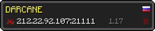 Userbar 320x64 in minecraft style for 212.22.92.107:21111