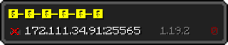 Userbar 320x64 in Minecraft-Stil für den Server 172.111.34.91:25565