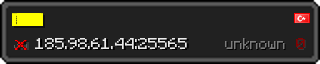 Userbar 320x64 in minecraft style for 185.98.61.44:25565