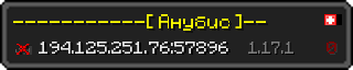 Userbar 320x64 in Minecraft-Stil für den Server 194.125.251.76:57896