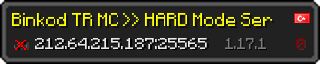 Userbar 320x64 in minecraft style for 212.64.215.187:25565