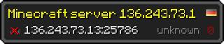Юзербар 320x64 у стилі майнкрафт для сервера 136.243.73.13:25786