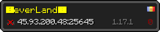 Userbar 320x64 in minecraft style for 45.93.200.48:25645