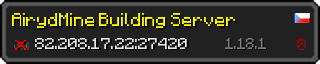 Userbar 320x64 in minecraft style for 82.208.17.22:27420