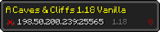 Userbar 320x64 in minecraft style for 198.50.200.239:25565