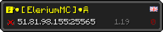 Userbar 320x64 in minecraft style for 51.81.98.155:25565