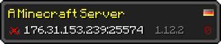 Userbar 320x64 in minecraft style for 176.31.153.239:25574