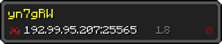 Userbar 320x64 in minecraft style for 192.99.95.207:25565