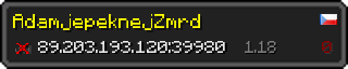 Userbar 320x64 in Minecraft-Stil für den Server 89.203.193.120:39980