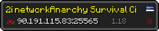 Userbar 320x64 in Minecraft-Stil für den Server 90.191.115.83:25565