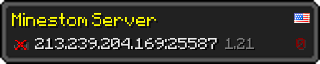 Userbar 320x64 in minecraft style for 213.239.204.169:25587