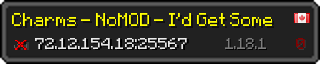 Userbar 320x64 in minecraft style for 72.12.154.18:25567