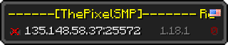 Userbar 320x64 in Minecraft-Stil für den Server 135.148.58.37:25572