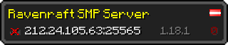 Userbar 320x64 in Minecraft-Stil für den Server 212.24.105.63:25565