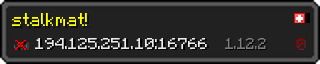 Userbar 320x64 in Minecraft-Stil für den Server 194.125.251.10:16766