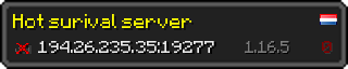 Userbar 320x64 in minecraft style for 194.26.235.35:19277