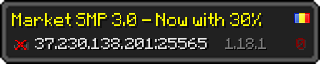 Userbar 320x64 in Minecraft-Stil für den Server 37.230.138.201:25565