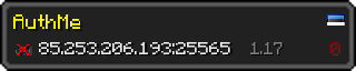 Userbar 320x64 in minecraft style for 85.253.206.193:25565