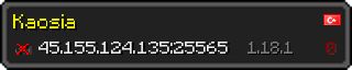 Userbar 320x64 in Minecraft-Stil für den Server 45.155.124.135:25565