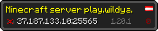 Userbar 320x64 in Minecraft-Stil für den Server 37.187.133.10:25565