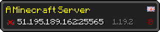 Userbar 320x64 in minecraft style for 51.195.189.162:25565