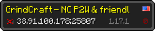 Userbar 320x64 in minecraft style for 38.91.100.178:25807