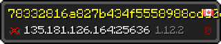 Userbar 320x64 in minecraft style for 135.181.126.164:25636