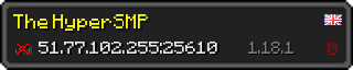 Userbar 320x64 in Minecraft-Stil für den Server 51.77.102.255:25610