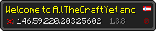 Userbar 320x64 in minecraft style for 146.59.220.203:25602