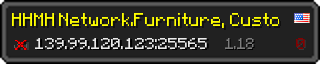 Userbar 320x64 in Minecraft-Stil für den Server 139.99.120.123:25565
