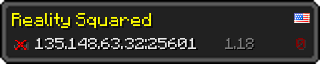 Userbar 320x64 in Minecraft-Stil für den Server 135.148.63.32:25601