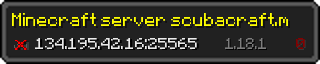 Userbar 320x64 in minecraft style for 134.195.42.16:25565