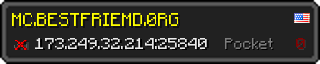 Userbar 320x64 in minecraft style for 173.249.32.214:25840