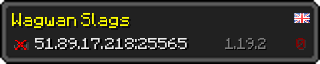 Userbar 320x64 in Minecraft-Stil für den Server 51.89.17.218:25565