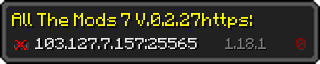 Userbar 320x64 in minecraft style for 103.127.7.157:25565