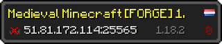 Userbar 320x64 in minecraft style for 51.81.172.114:25565