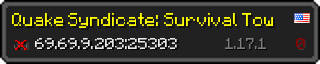 Userbar 320x64 in minecraft style for 69.69.9.203:25303